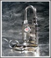 Small Luggage Lock with Key Bypass 7910 Chrome Padlock