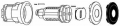 Exploded view Strattec 703369 Ford/Mazda Door Lock Service Package