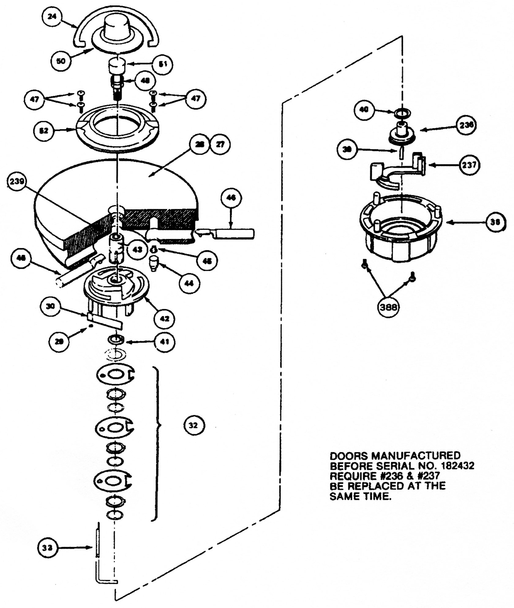 Amsec Star C Lift Out Round Door Repair Kit